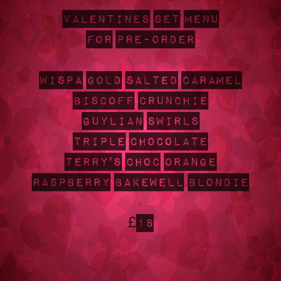 Valentines Set Menu (6) Pre-Order