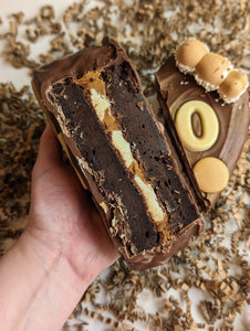 Customised Age Brownie Heart Cake